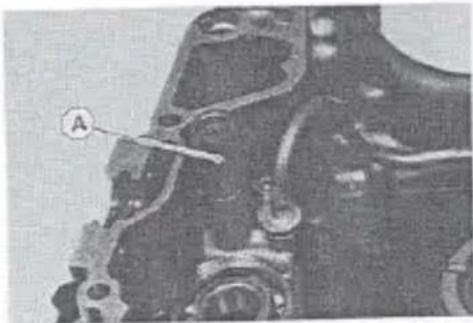 Close-up of a mechanical component with labeled section A (no readable text or symbols)