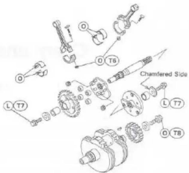 Chamfered Side O T6 L T7 L T7 O T8