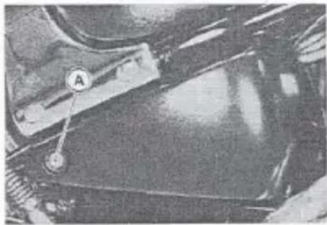 Close-up of a mechanical component with labeled point A (no readable text or symbols)