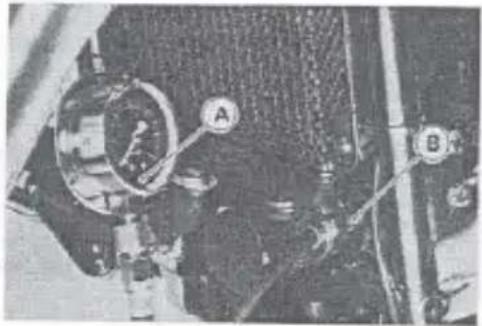 Close-up of a mechanical component with labeled parts A and B, no readable text or symbols present.