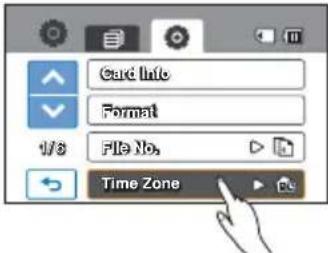 SAMSUNG HMX-H205BN - Time Zone (Zona horaria) - 1