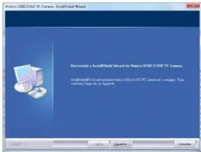 Winicero USB2.0 UVC PC Camera - InstallShield Wizard Reverserade a InstallShield Wizard de Vinicero USB2.0 UVC PC Camera InstallShield® installed version:Vinico USB2.0 UVC PC Camera set up equipo - Pass software, hierarche on Siguante Install (F) [OK] [Sequence] Cancel