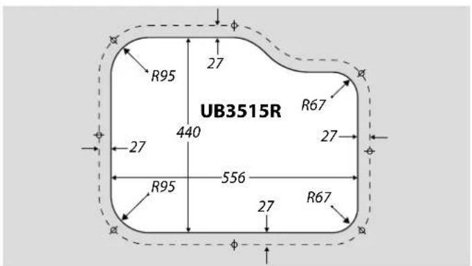 UB3515R 27 R95 440 27 R67 27 R95 556 27 R67