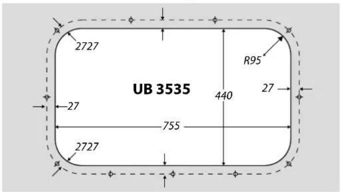 UB 3535 2727 R95 440 27 27 755 2727