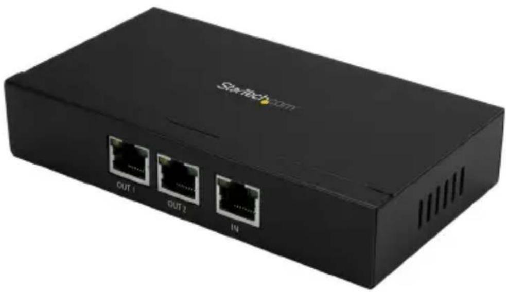 StarTech.com POEEXT2GAT - 2ポートGigabit PoE+エクステンダ - 802.3atおよび802.3af - 100 m - 1