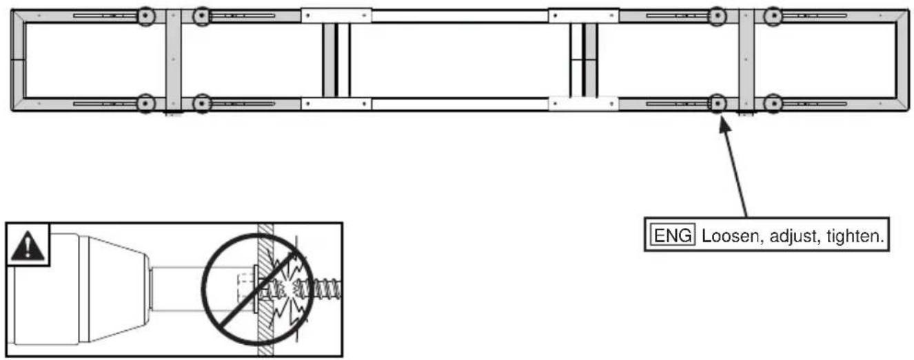 ENG Loosen, adjust, tighten.