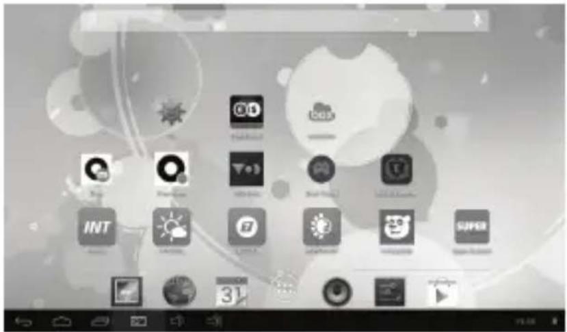 Screenshot of a mobile app interface with app icons and status bar, showing various functions like YouTube, iOS, and Netflix.