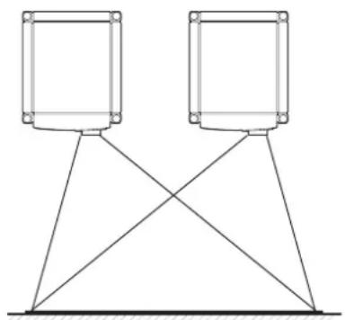Barco LX-5 - ● Proyección de imágenes mediante la colocación de proyectores uno al lado del otro - 1