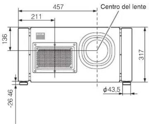 457 211 Centro del lente 136 317 -26 46 φ43,5
