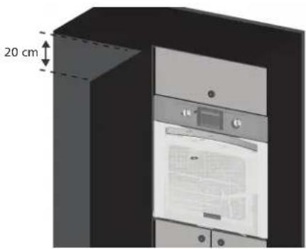 Mabe HM6000LWN - b. Dimensiones de mueble en torre para empotre - 1