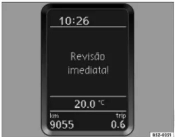 10:26 Revisão imediatal! 20.0 °C km trip 9055 0.6 B5Z-0221