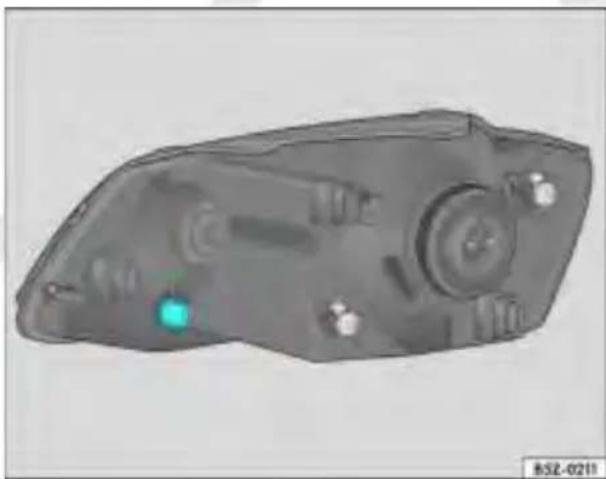 VOLKSWAGEN SpaceFox (2014) - Lâmpada da lanterna dianteira (luz de posição) - farol simples - 1
