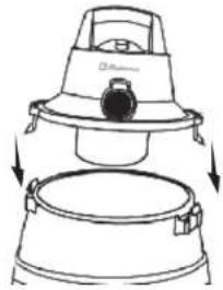 Koblenz WD-6K2 US - To use vacuum cleaner with pleated paper filter: - 2