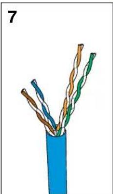 Cross-section diagram of a blue cable with multiple twisted insulation wires (no text or symbols)