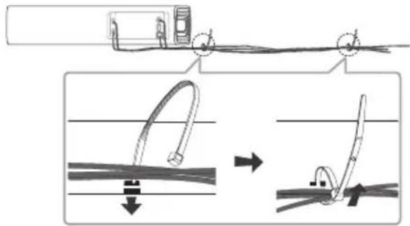 LG SJ7S - Organización de los cables - 1