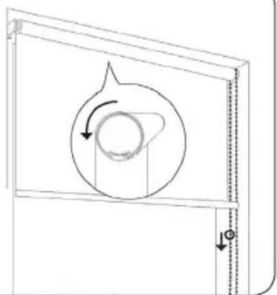 Diagram of a mechanical component with a rotating arrow and base, no text or symbols present