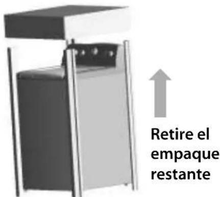 Retire el empaque restante