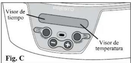 PRESTO Visor de tiempo VISOR de temperatura Fig. C