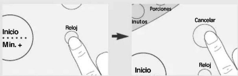 Inicio Min. + Reloj Porciones Inutos Cancelar Inicio Rejo