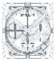 Technical diagram of a mechanical or electrical component with labeled sections and dimension lines