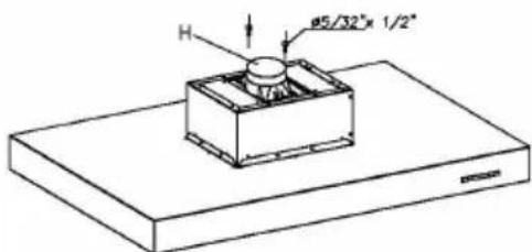 H 45/32" x 1/2"