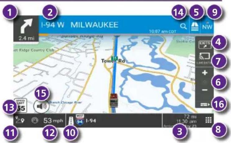 1 2 1-94 W MILWAUKEE 10:47 am CDT 2.4 mi Street Ridge Country Club Tower Rd 53 mph 94 I-94 72 mi 11:30 am Arrive by 21 3 8 16 7 4 6 5 9 14 5 4 7 6 13 15 55 French Chicago River