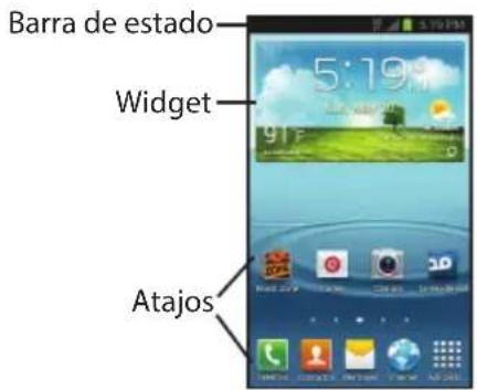 Barra de estado Widget 91F Atajos
