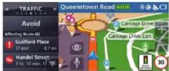 TRAFFIC Avoid Affecting Route ID Guilford Place 17 min 0.7 m Handel Street 1 hr, 10 min, 17 Queenstown Road A326 Carriage Drive North Carriage Drive East 30