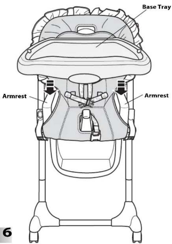 Base Tray Armrest Armrest 6