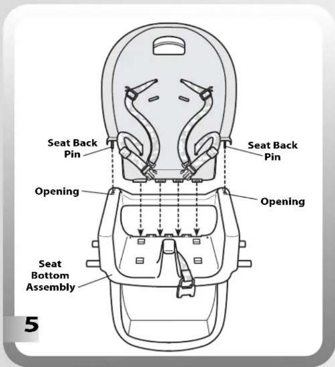 Seat Back Pin Seat Back Pin Opening Opening Seat Bottom Assembly 5