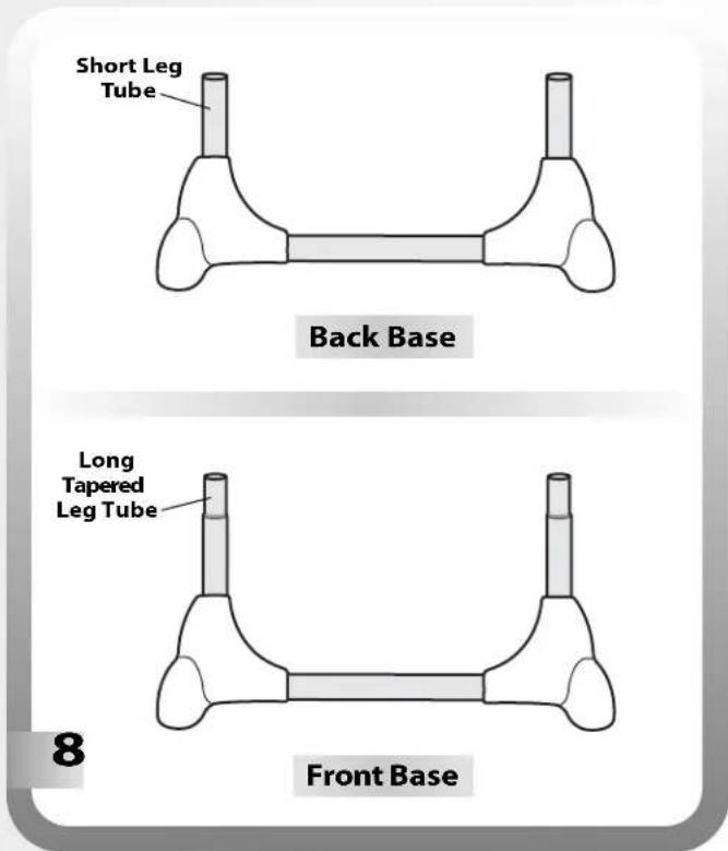 Short Leg Tube Back Base Long Tapered Leg Tube Front Base 8