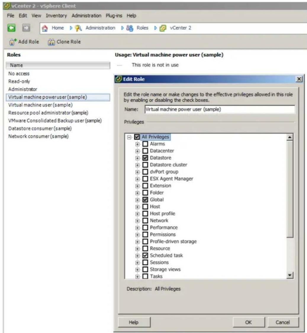 ACRONIS vmProtect 9 - Privilegios en vCenter Server o el servidor ESX(i) - 1