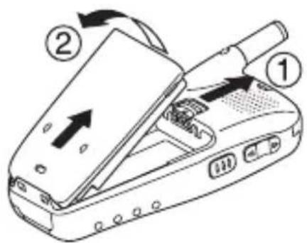 SANYO RL-4930 - Para desinstalar la batería: - 1