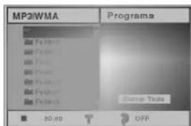 MP3/WMA Programs 00:00 OFF