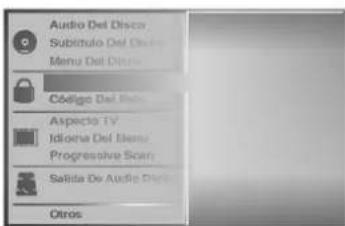 Audio Del Disco Subdivulo Del Disas Menu Del Disc Código Del Disc Aspecto TV Idicena Del Menu Progressive Scan Salida De Audio Disc Otros