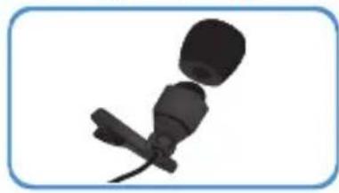 Black handheld microphone with attached cable, isolated on white background (no text or symbols)