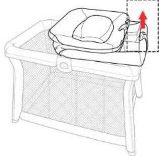 CHICCO FastAsleep Go - Retiro del cambiador/moisés (en ciertos modelos) - 2