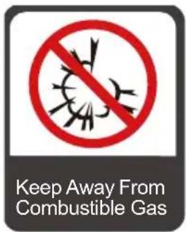 Keep Away From Combustible Gas