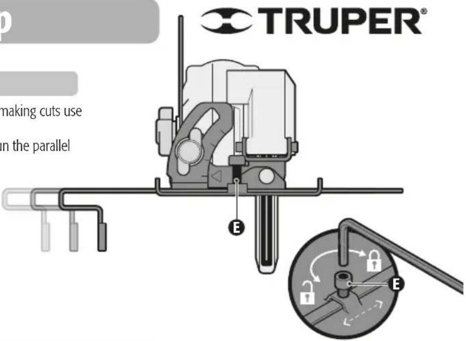 TRUPER® E E making cuts use in the parallel