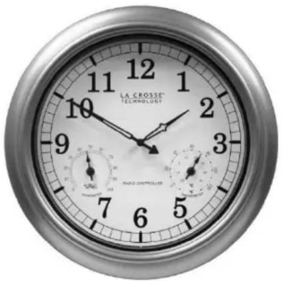 LA CROSSE TECHNOLOGY WT-3181P - 18" Indoor/Outdoor Atomic Wall Clock - 1