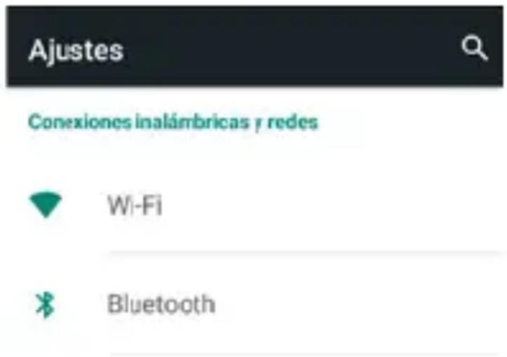 Ajustes Conexiones inalámbricas y redes Wi-Fi Bluetooth