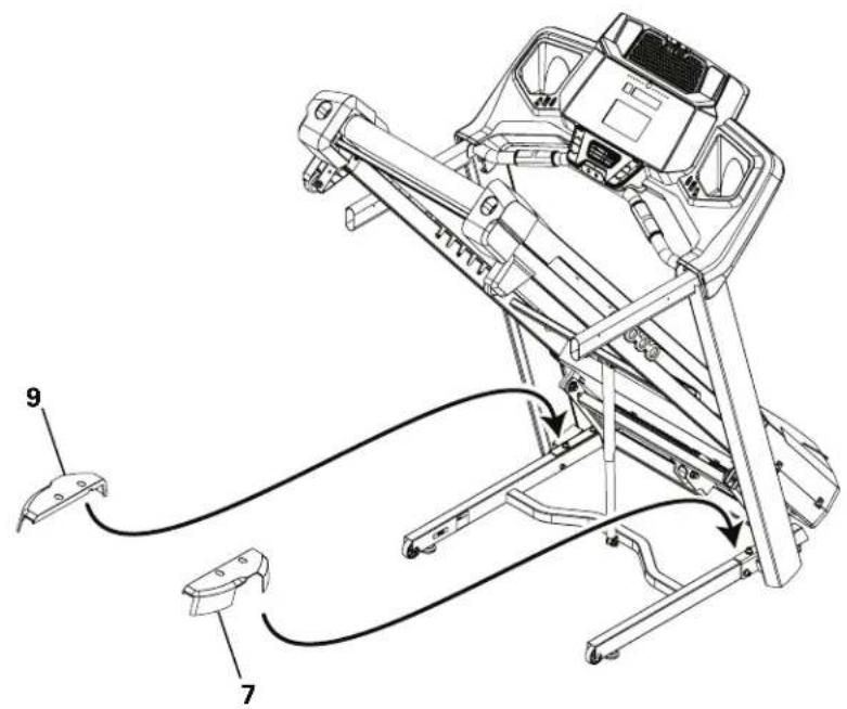 Schwinn Journey 8.0 - Conecte los cables de E/S y acople la consola al ensamblaje del armazón - 3
