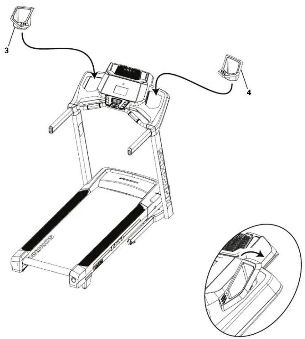 Schwinn Journey 8.0 - Encaje las bandejas en el ensamblaje de la consola - 1
