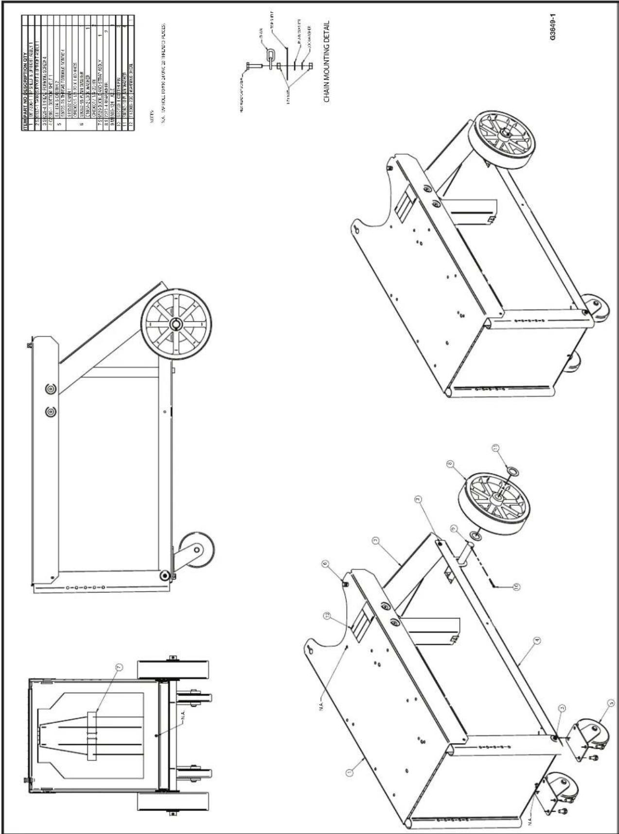 LINCOLN ELECTRIC Utility Cart - GENERAL ASSEMBLY - 2