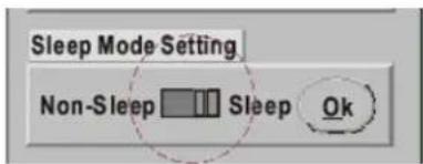 Sleep Mode Setting Non-Sleep Sleep Ok