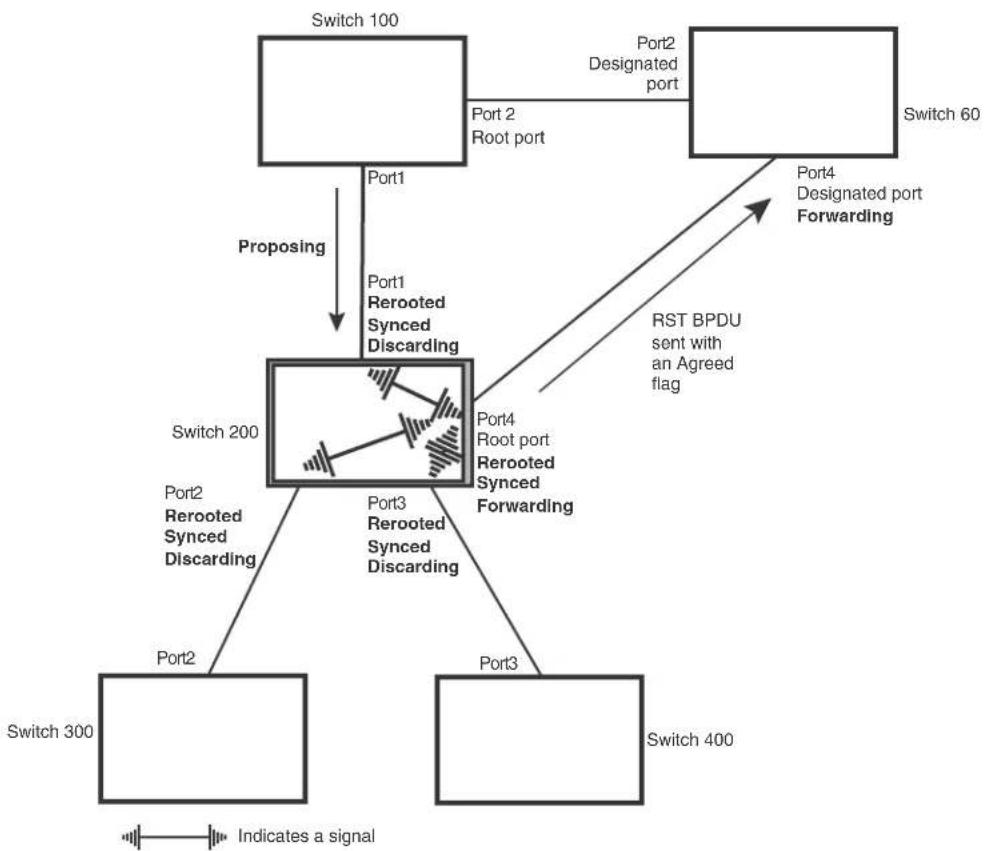 DELL PowerConnect B-RX16 - Handshake when a root port has been elected - 6
