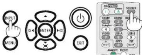 INPUT MENU ENTER EXIT ON AUTE 1 2 3 4 5 6 7 8 9 10 11 12 13 14 15 16 17 18 19 20 SOURCE HDMI1 HDMI2 HDI DisplayPin COMPUTB VIDEO USB-A USB-B APPS PIP AI-MUTE FREEZE