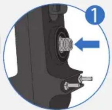 Mechanical component diagram showing a bolt and shaft assembly (no text or symbols)
