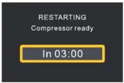 RESTARTING Compressor ready In 03:00