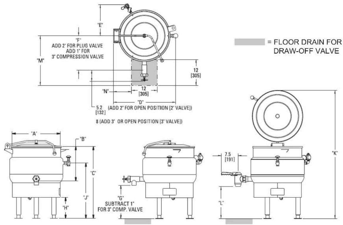Vulcan K40DLT - Stationary Kettle - 1